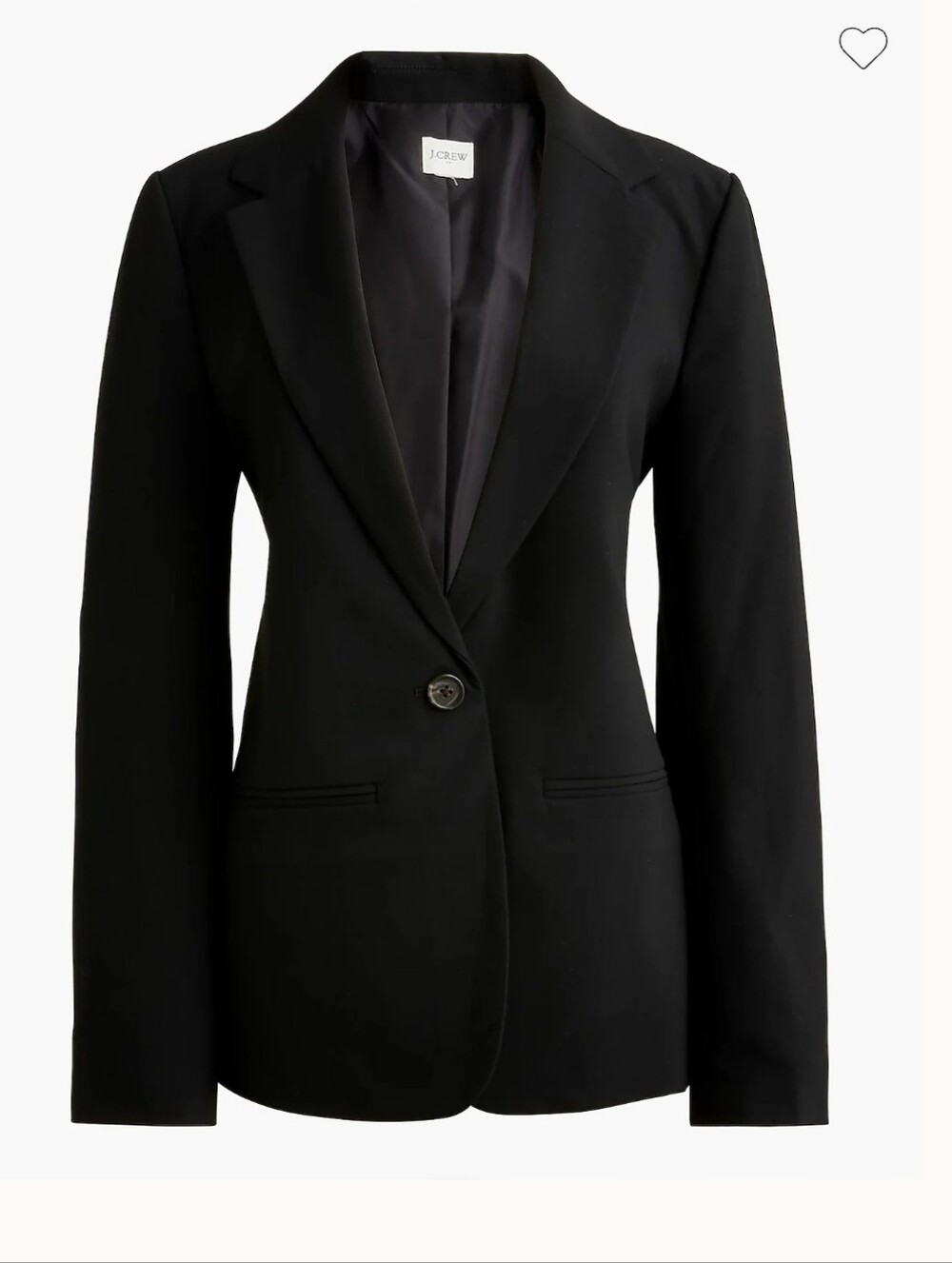 J.Crew Helena Blazer Jacket Stretch One Button Front